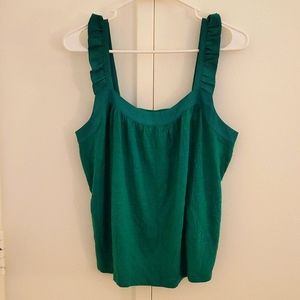 Emerald green flutter sleeve cami
